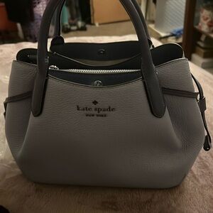 Kate spade pebble leather blue colorblock small dumpling